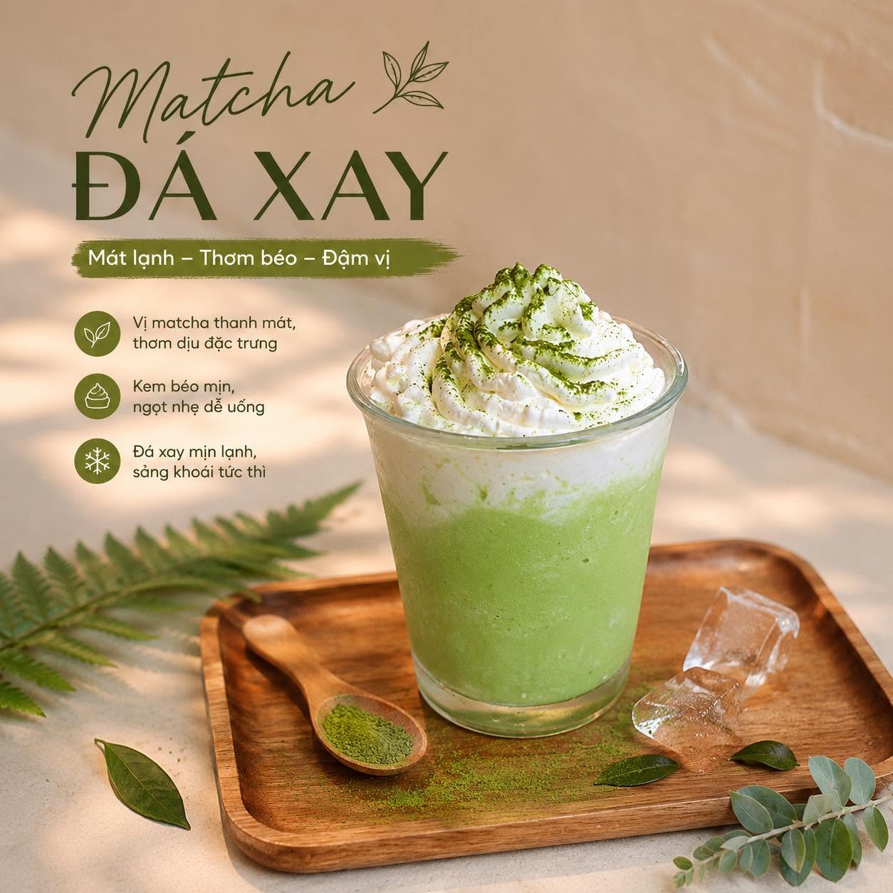 Matcha Đá Xay Kem Béo