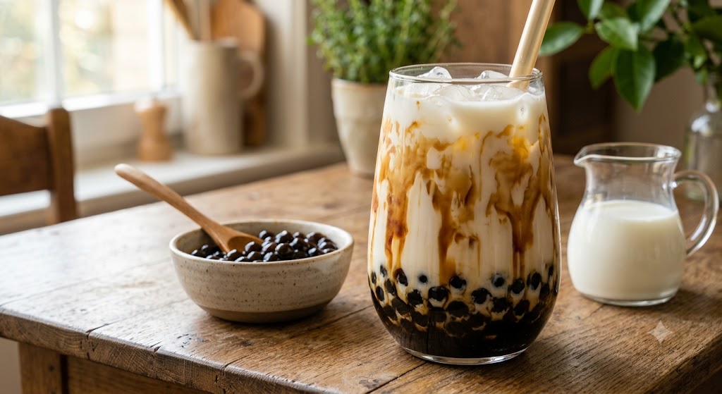 Sữa tươi trân châu đường đen